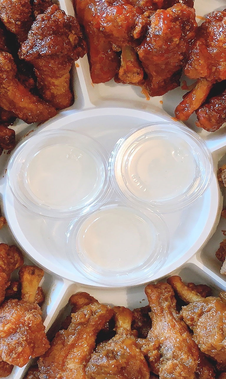 platter-rectangle Wing King Platter with Dip & Carrots