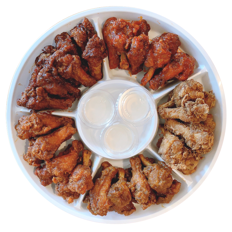 wing-platter Platter of Wing King Chicken